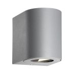 Nordlux Canto 2 Luce Da Parete Aluminium Grigio Up & Down - 10.6W 500lm - 830 Luce Calda -  | IP44