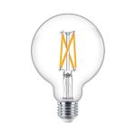 Philips MASTER Value LED Globe E27 93mm Filamento Chiara 5.9W 806lm - 922-927 Bianco Molto Caldo | Miglior Resa Cromatica - Dimmerabile - Sostitutiva 60W