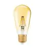 Osram Vintage 1906 LED E27 Edison Filamento Oro 2.5W 200lm - 824 Bianco Molto Caldo | Sostitutiva 25W