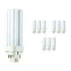 Confezione Multipack 10x Philips MASTER PL-C 10W - 830 Luce Calda | 4 Pin