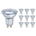 Confezione Multipack 10x Osram Parathom Faretti LED GU10 PAR16 4.3W 350lm 120D - 830 Luce Calda | Sostitutiva 50W