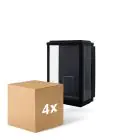 Confezione Multipack 4x D'Lite Luce Da Parete Arlo Nero | IP44 - Adatto per 1x E27