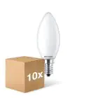 Confezione Multipack 10x Philips Corepro LED Candela E14 Ghiaccio 6.5W 806lm - 827 Bianco Molto Caldo | Sostitutiva 60W